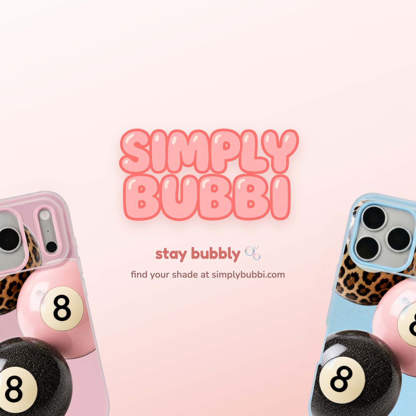 Leopard Blush Glitter 8 Balls Pop iPhone Case – product view 6