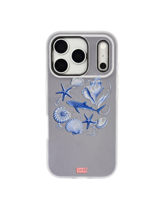 Blue Shells Pop iPhone Case – Gray color
