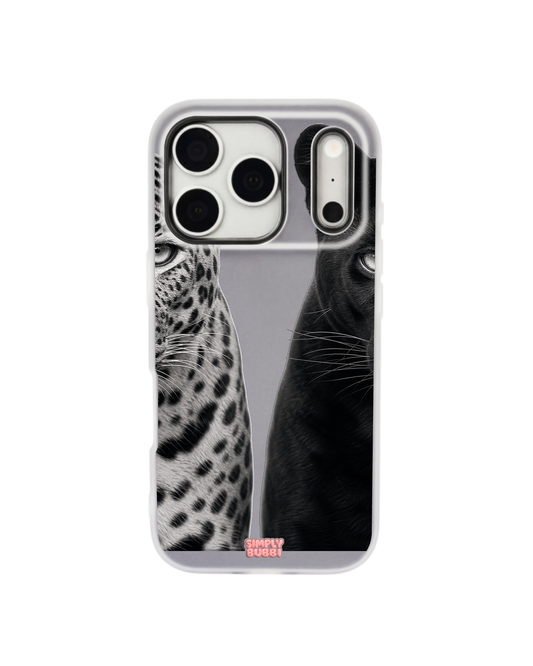 Panther Pair Pop iPhone Case – Gray color