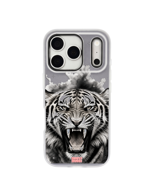 Crystal Tiger Pop iPhone Case – Gray color