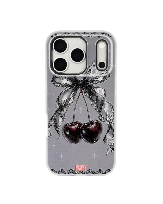 Cherry Lace Pop iPhone Case – Gray color