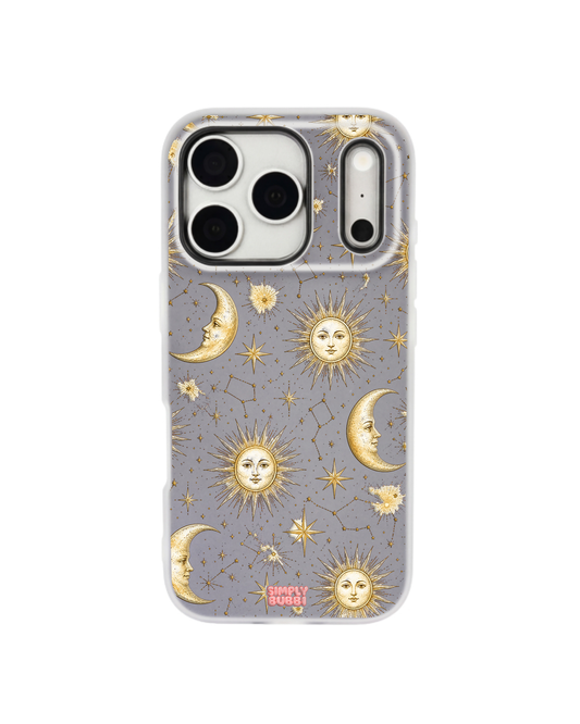 Golden Zodiac Pop iPhone Case – Gray color