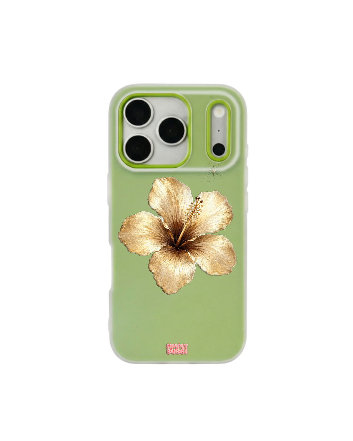 Champagne Hibiscus Pop iPhone Case