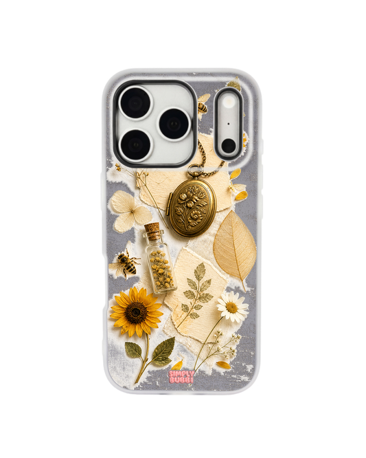 Golden Garden Pop iPhone Case – Gray color