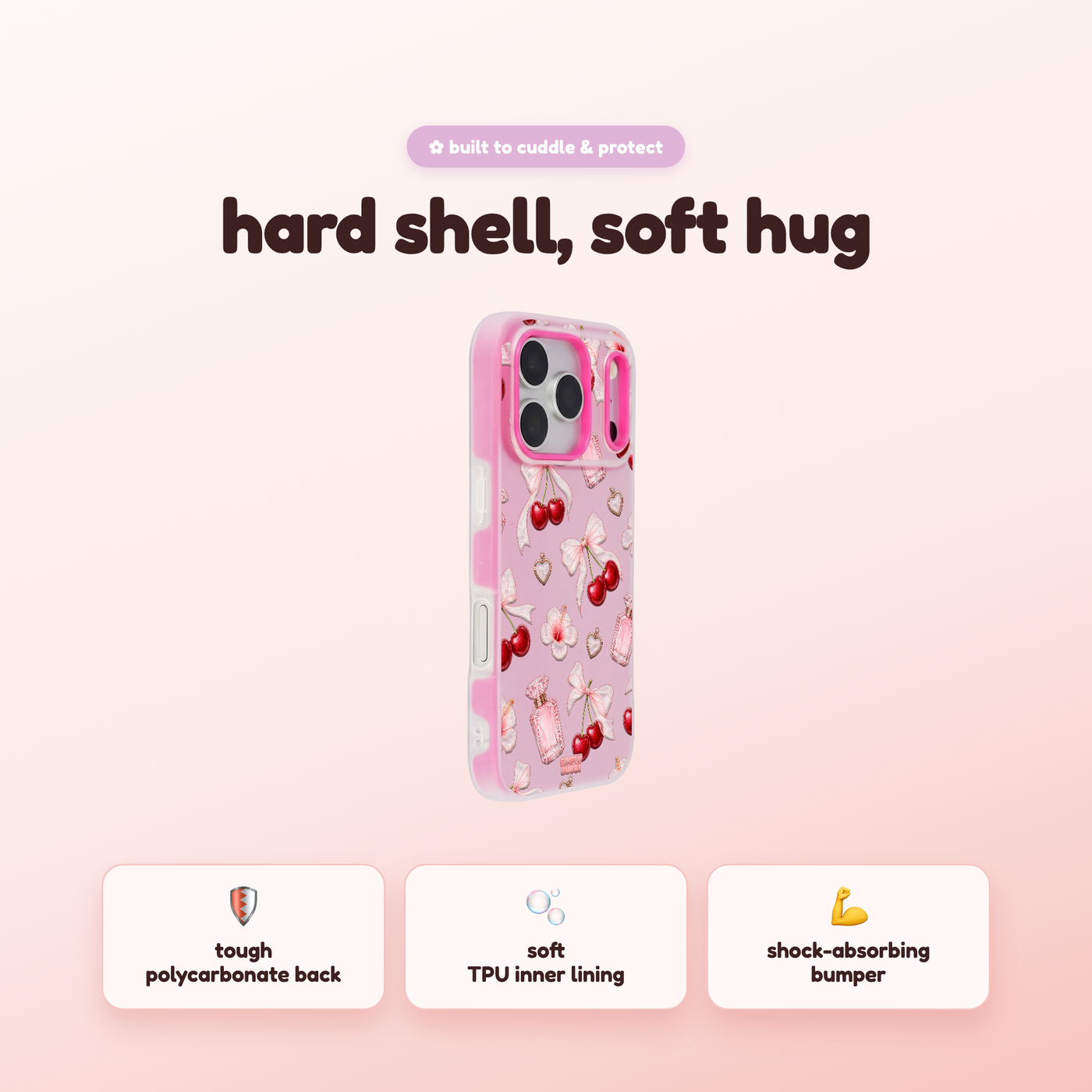 Cherry Perfume Coquette Repeat Pop iPhone Case
