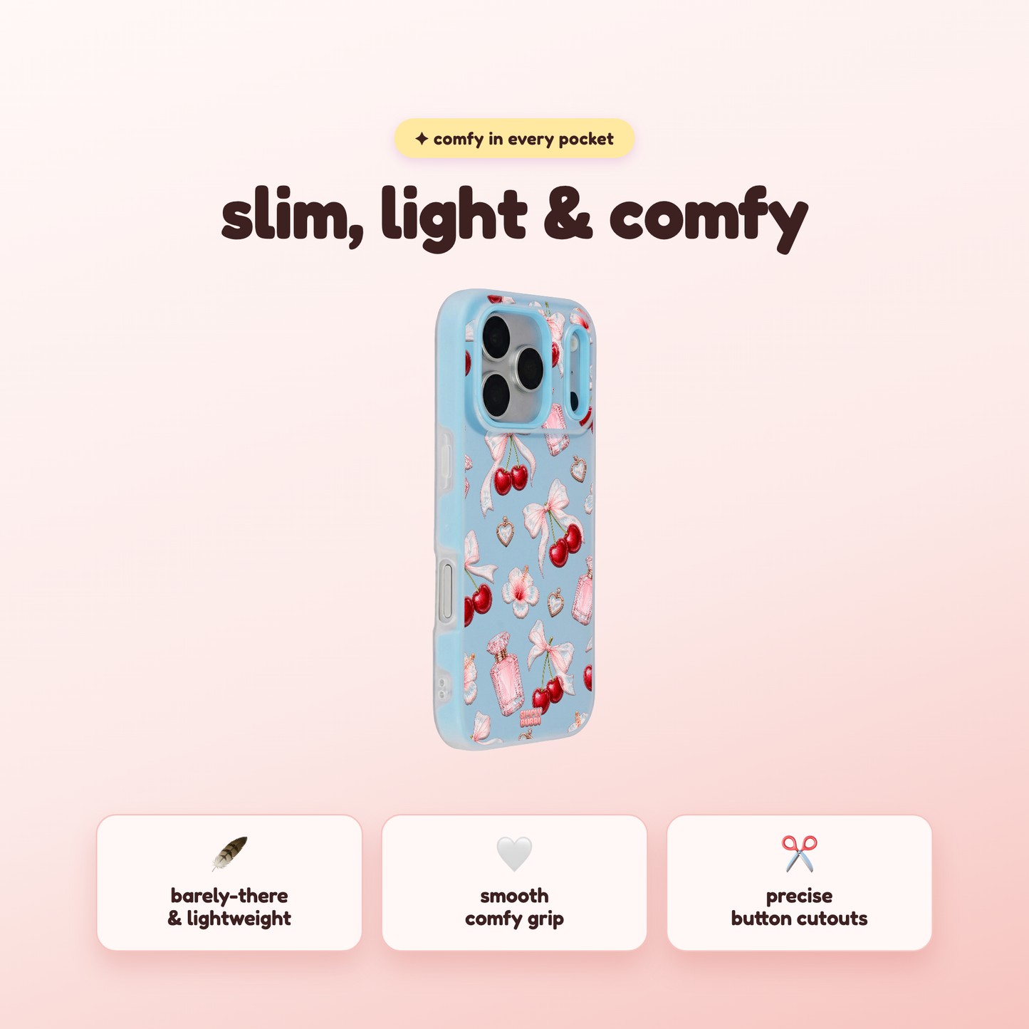 Cherry Perfume Coquette Repeat Pop iPhone Case – product view 4