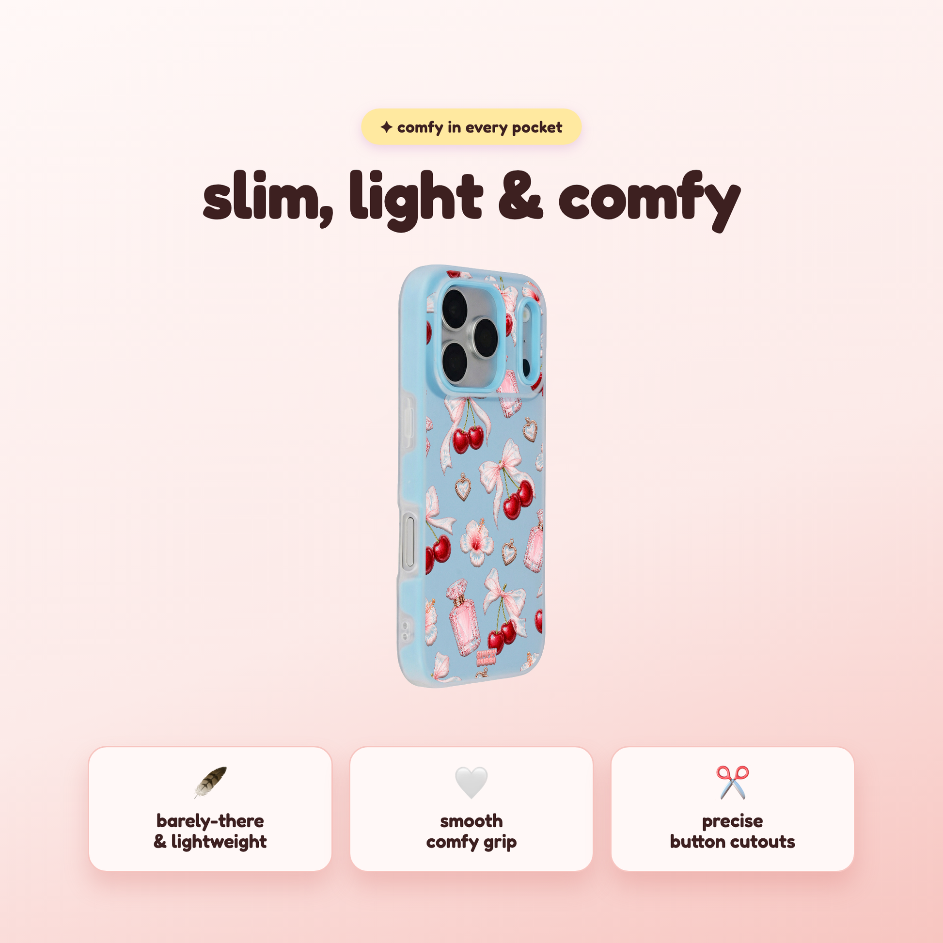 Cherry Perfume Coquette Repeat Pop iPhone Case – product view 4