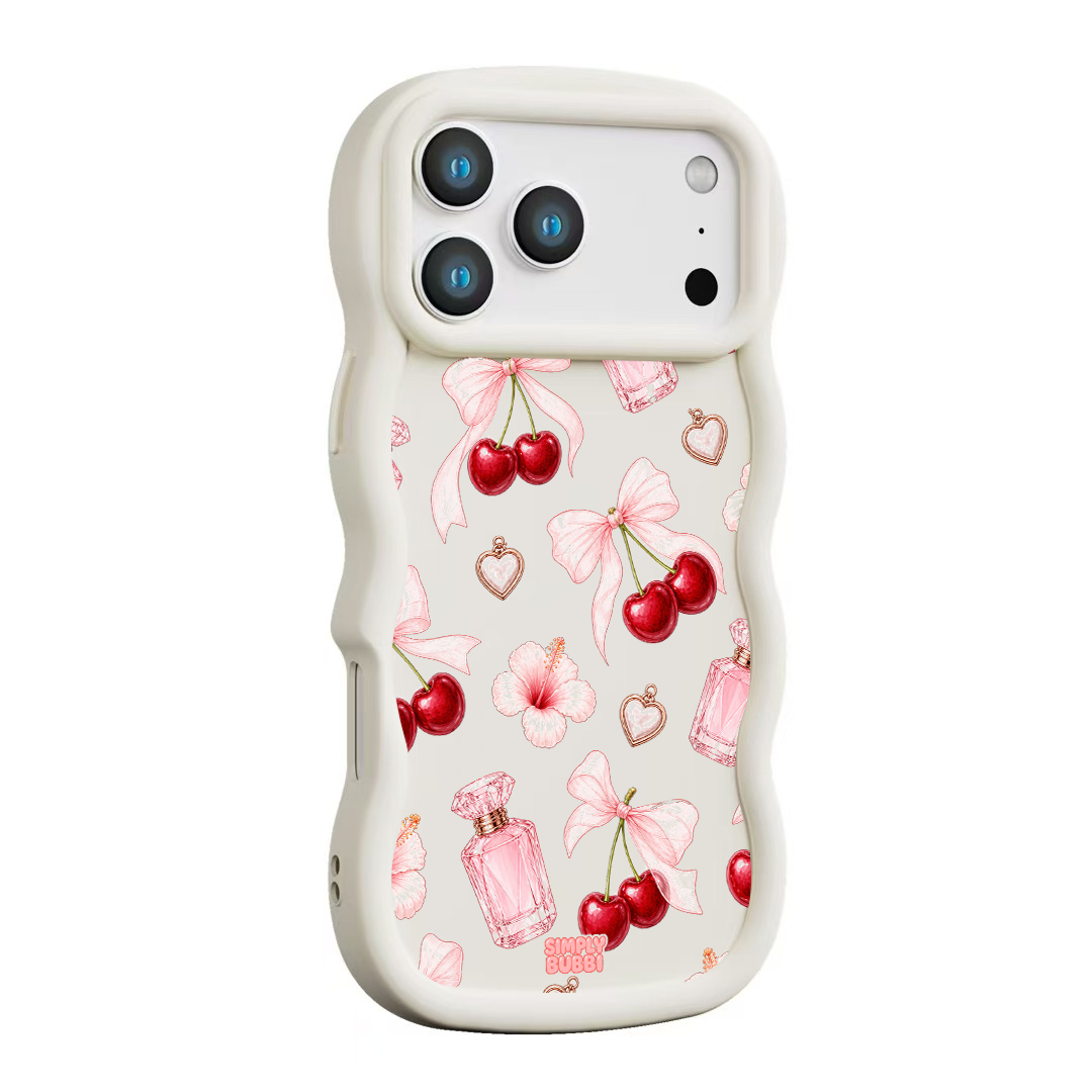 Cherry Perfume Coquette Repeat Wavy iPhone Case – product view 11