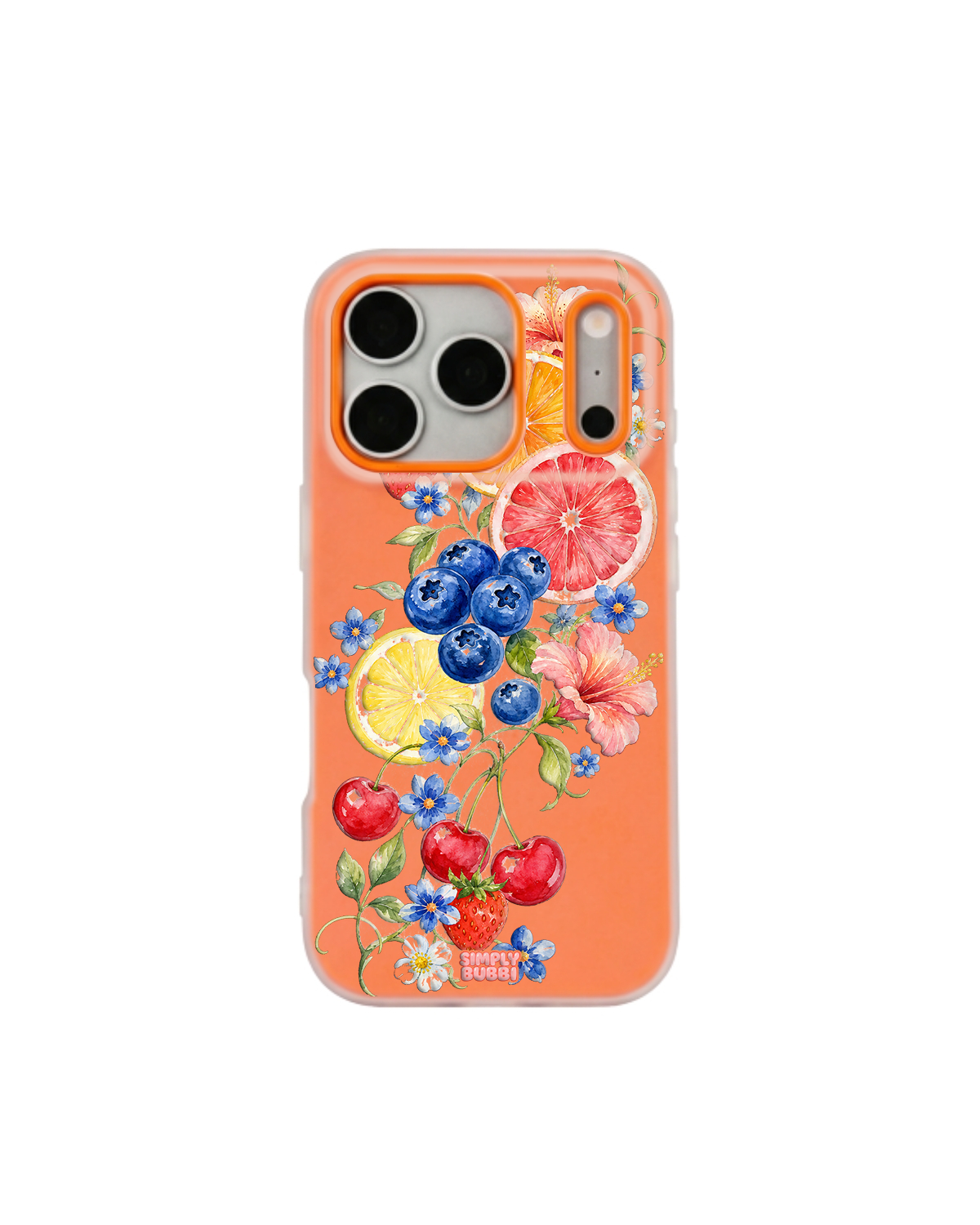 Citrus Berry Garden Pop iPhone Case – Orange color