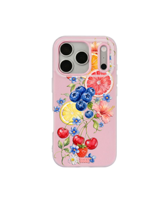 Citrus Berry Garden Pop iPhone Case – Pink