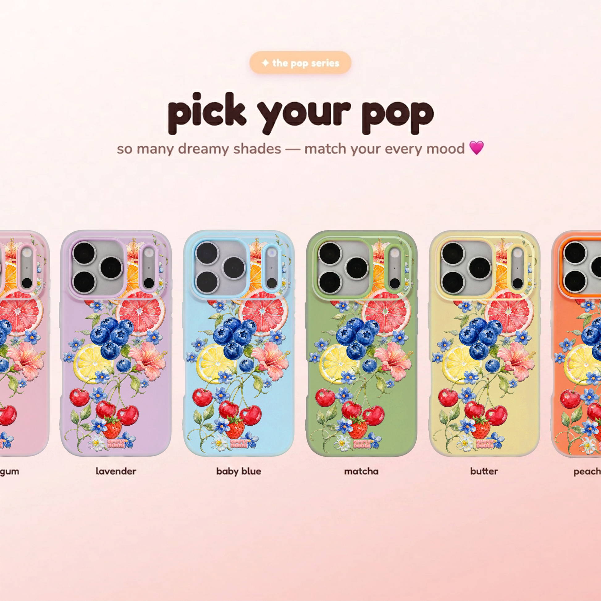 Citrus Berry Garden Pop iPhone Case – product view 1
