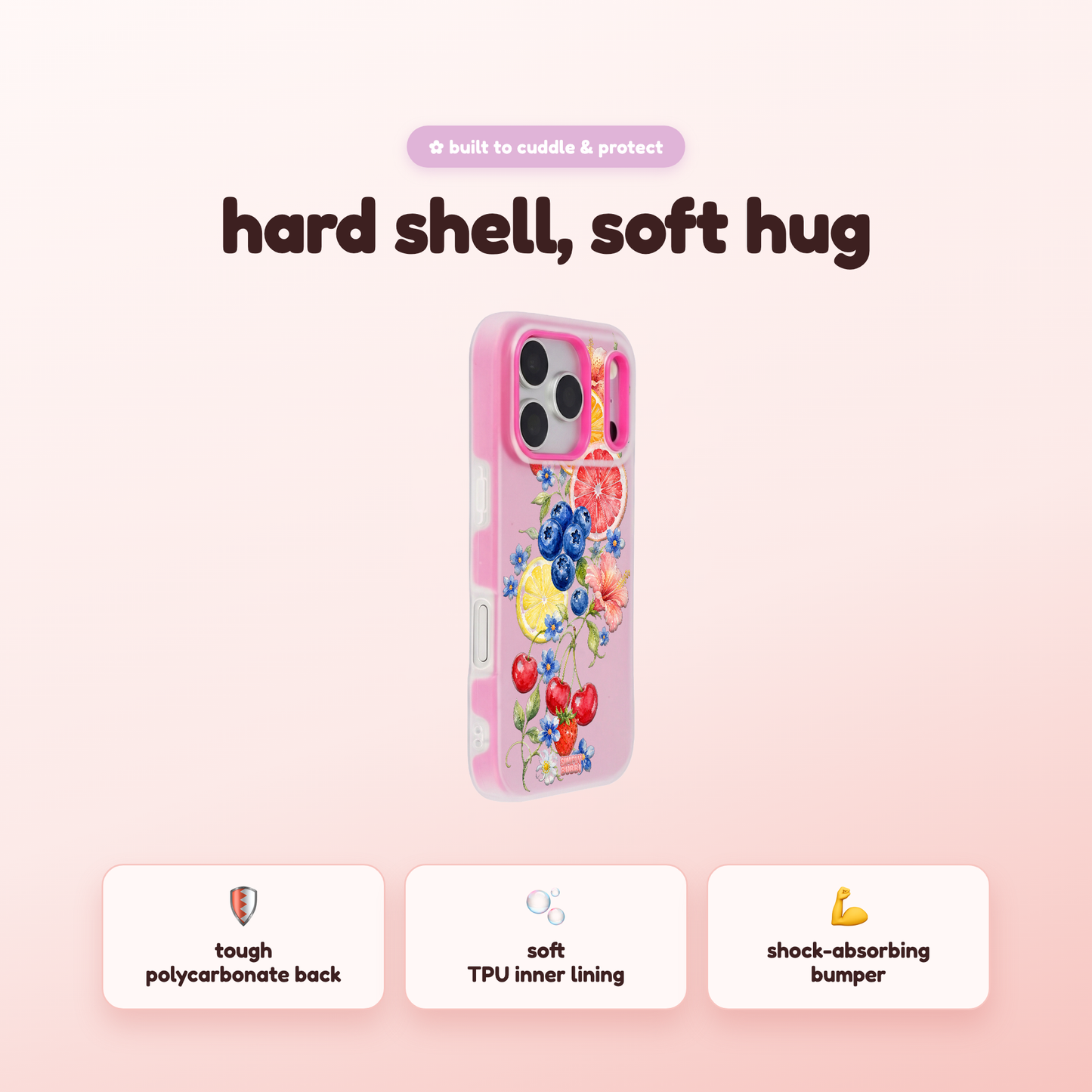 Citrus Berry Garden Pop iPhone Case – product view 2