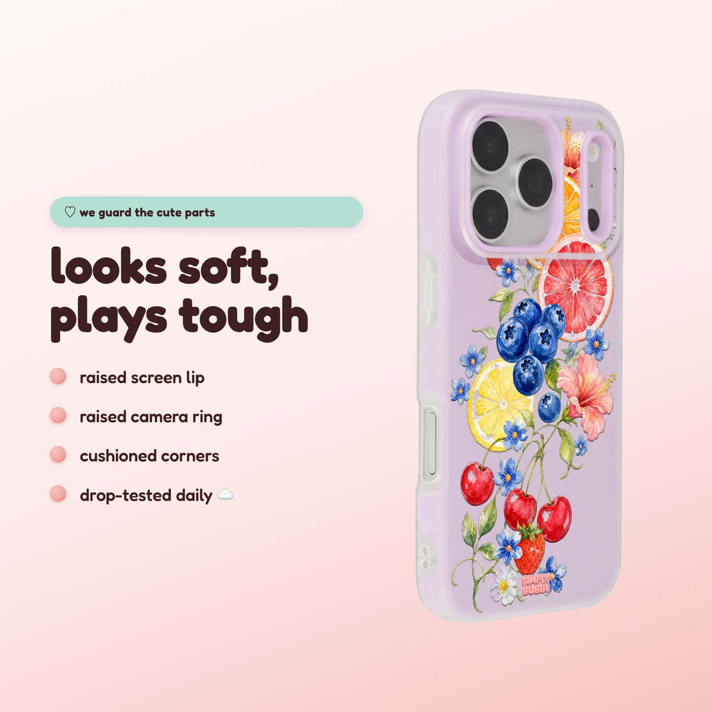 Citrus Berry Garden Pop iPhone Case – product view 3