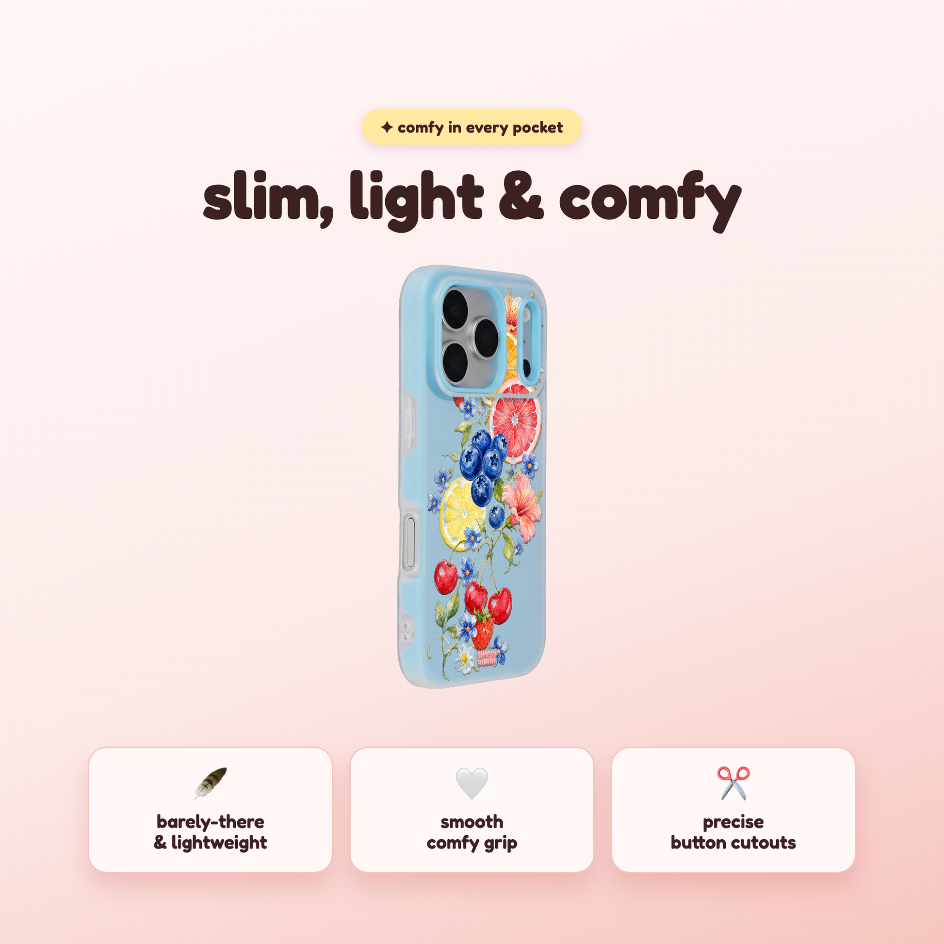 Citrus Berry Garden Pop iPhone Case – product view 4