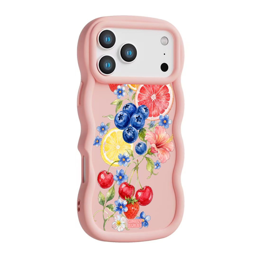 Citrus Berry Garden Wavy iPhone Case – product view 9