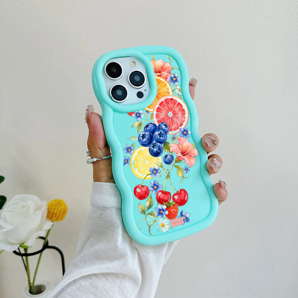 Citrus Berry Garden Wavy iPhone Case – product view 7