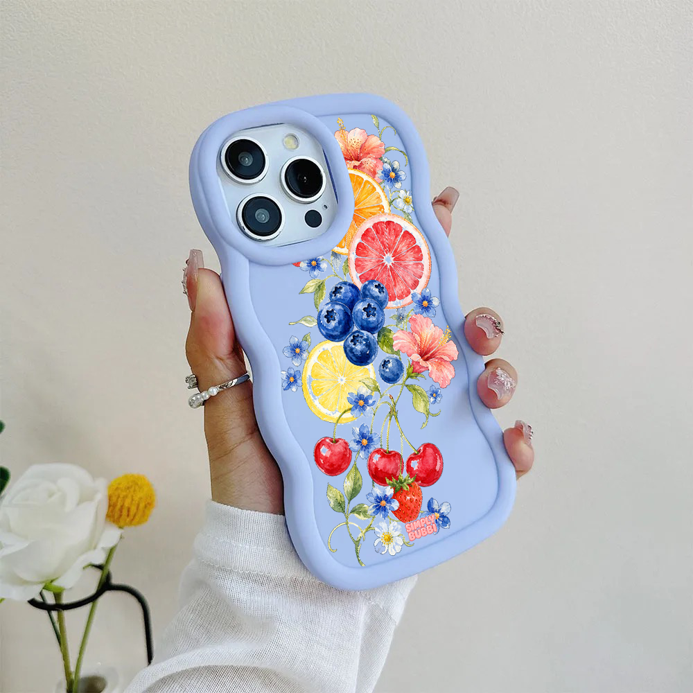 Citrus Berry Garden Wavy iPhone Case – product view 8