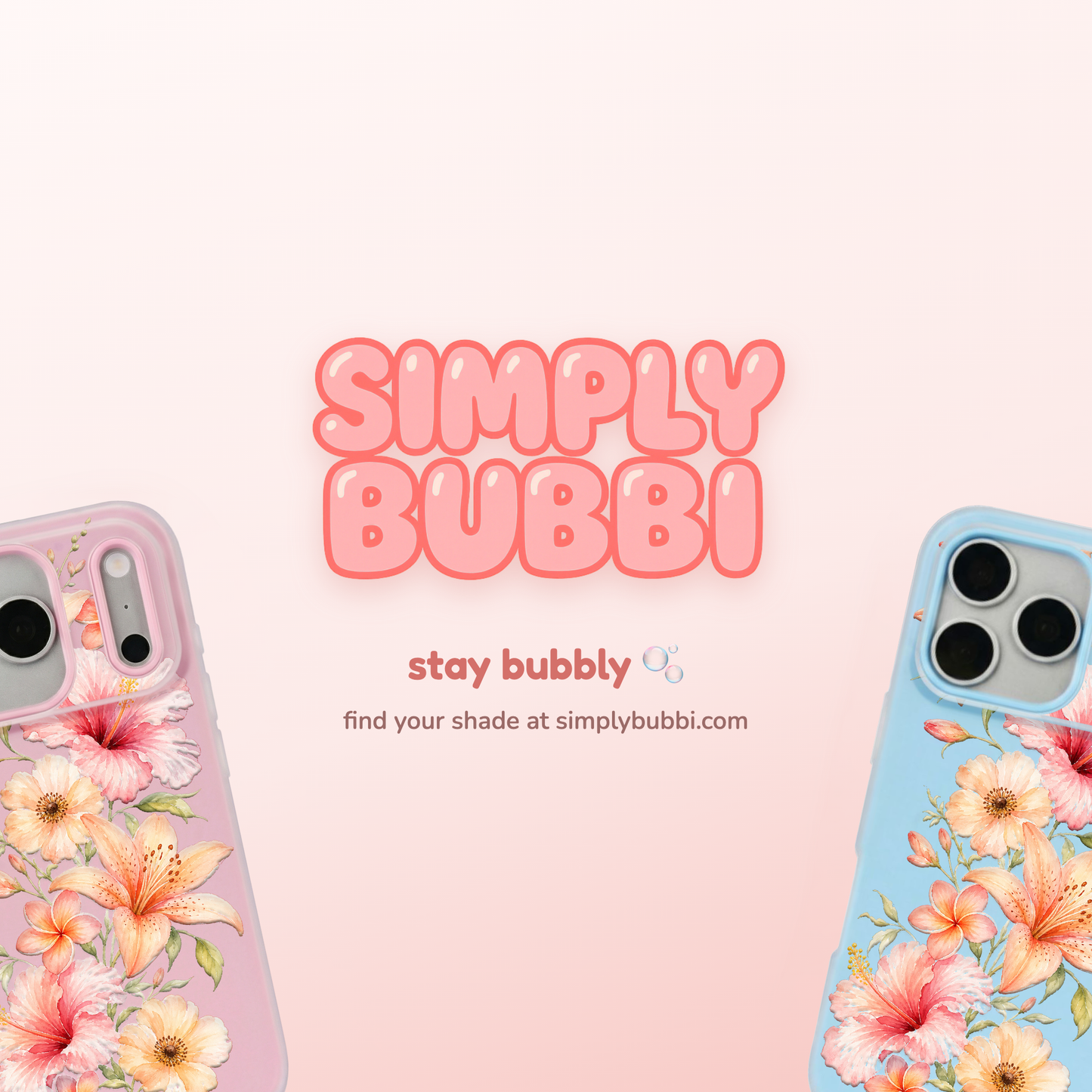 Peach Tropical Floral Cascade Pop iPhone Case – product view 6