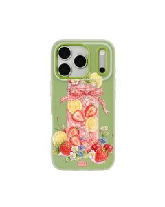 Strawberry Lemonade Jar Pop iPhone Case – Lime