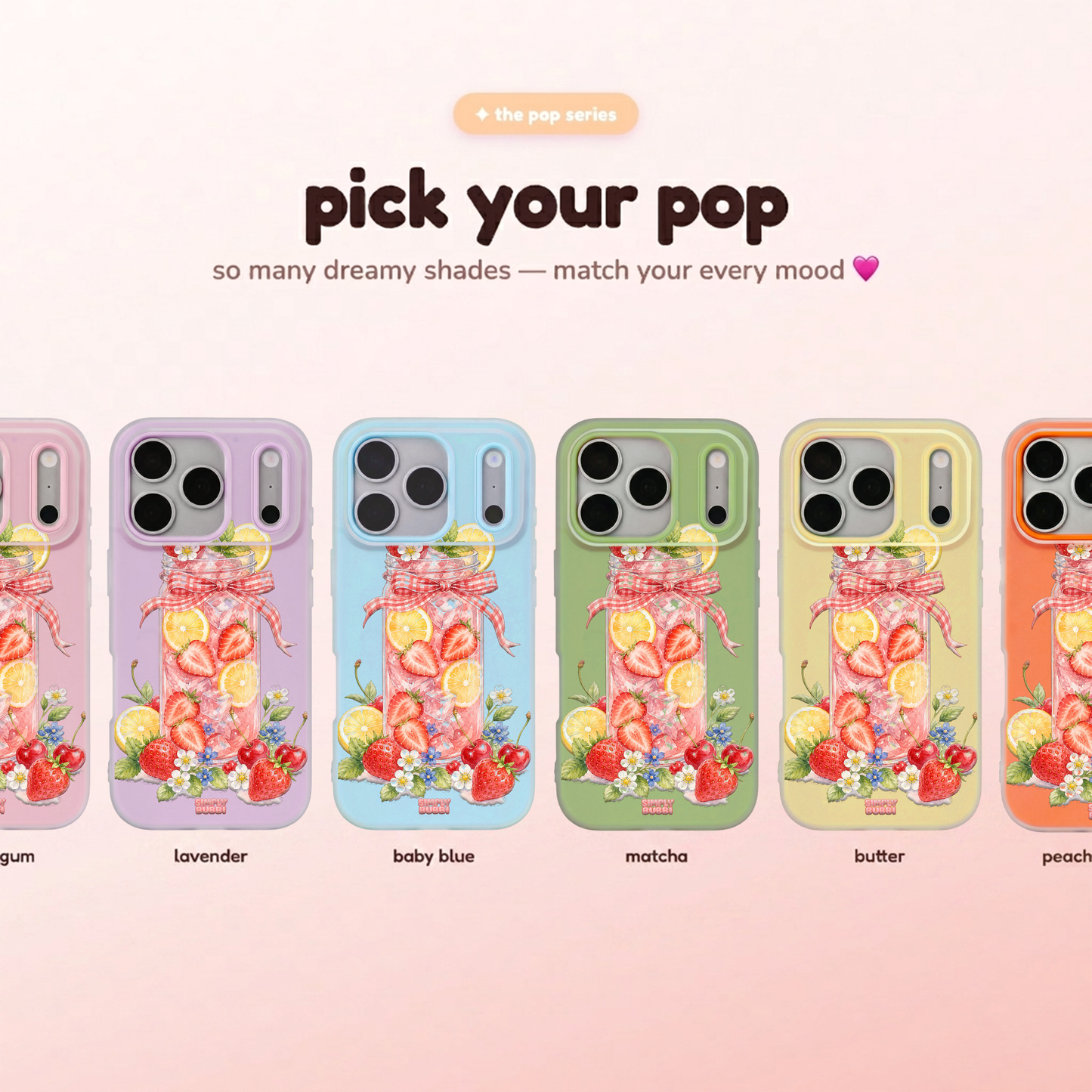 Strawberry Lemonade Jar Pop iPhone Case – product view 1