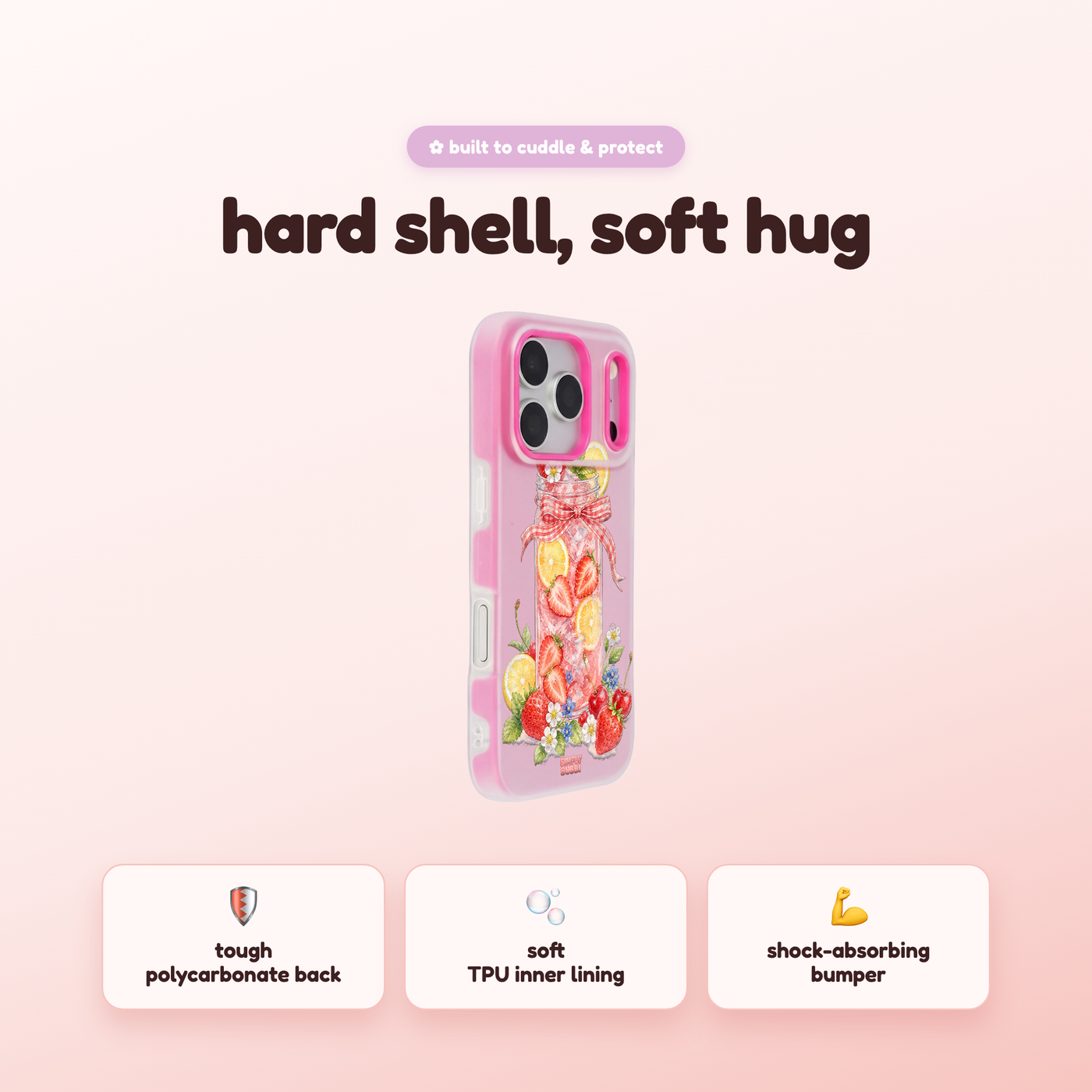 Strawberry Lemonade Jar Pop iPhone Case