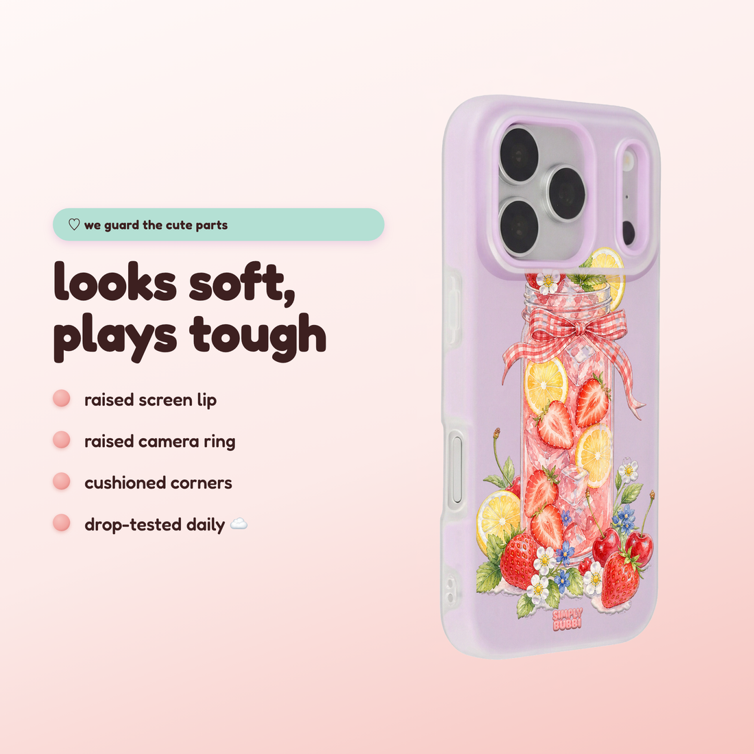 Strawberry Lemonade Jar Pop iPhone Case