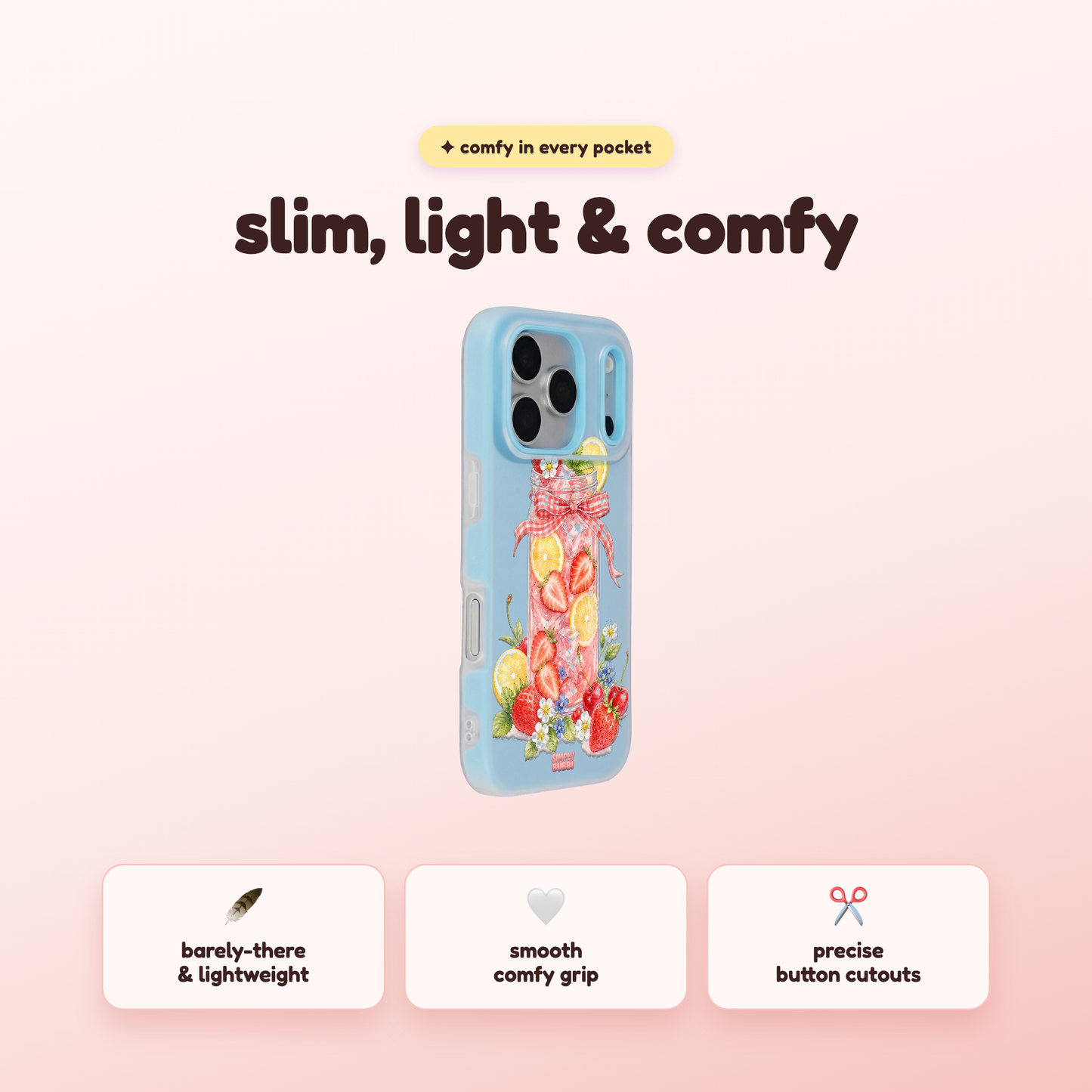 Strawberry Lemonade Jar Pop iPhone Case – product view 4
