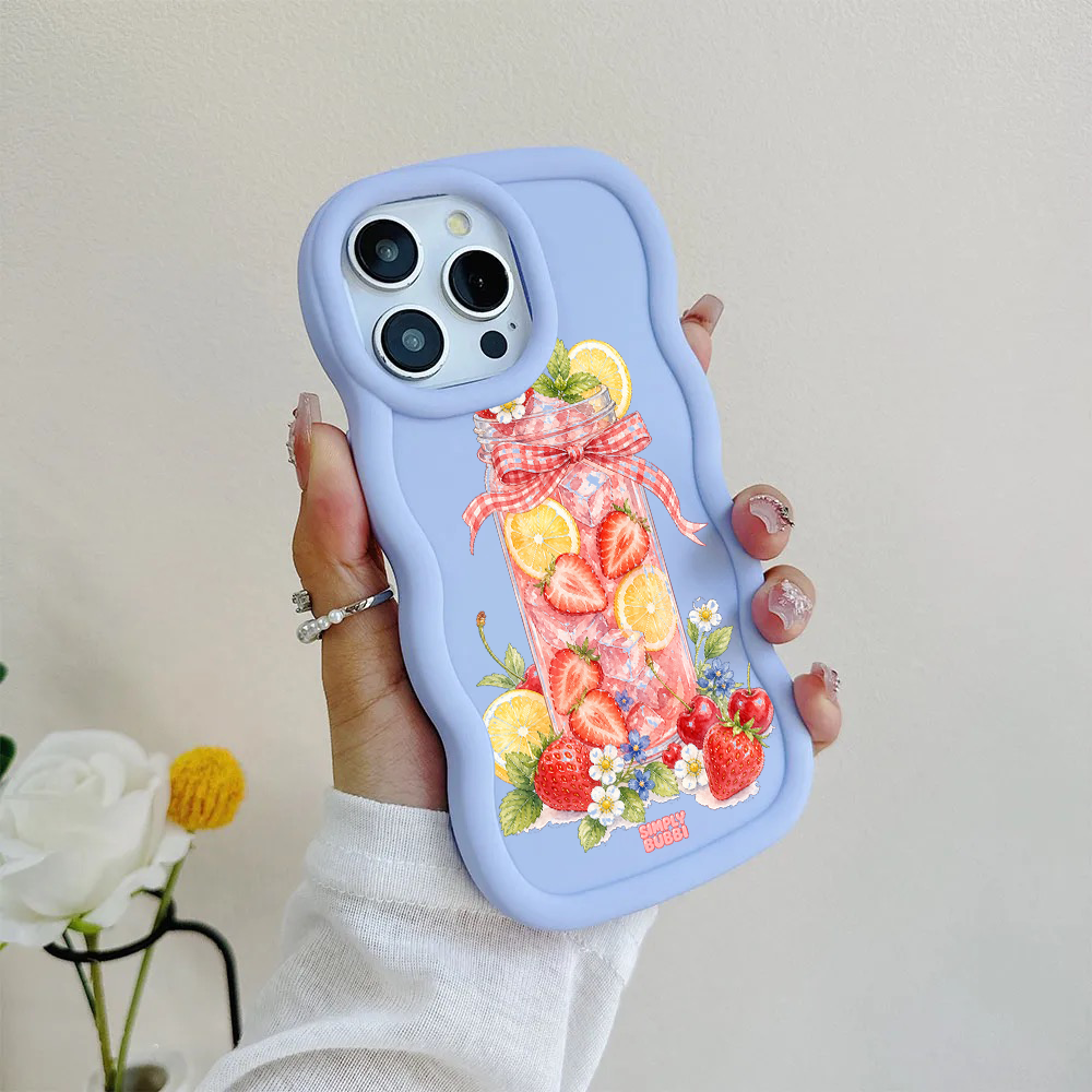 Strawberry Lemonade Jar Wavy iPhone Case – product view 8