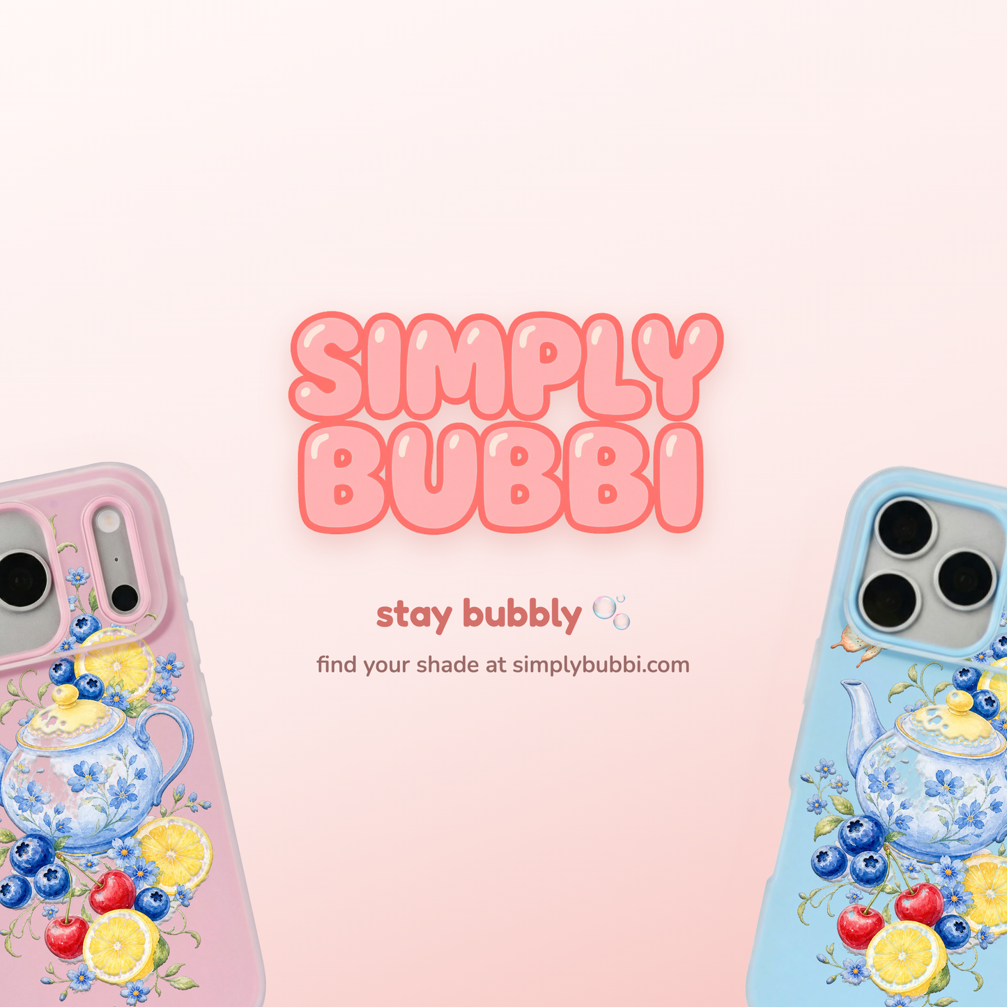 Blueberry Lemon Tea Pop iPhone Case – product view 6