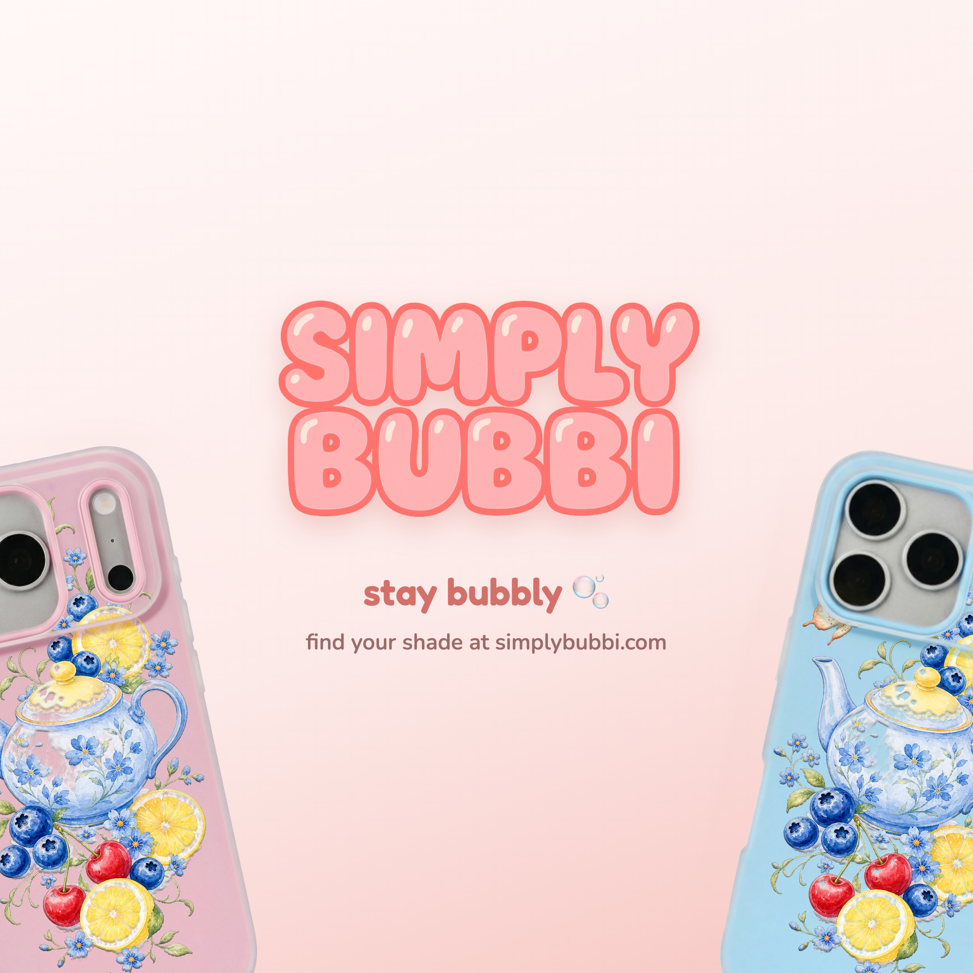 Blueberry Lemon Tea Pop iPhone Case – product view 6