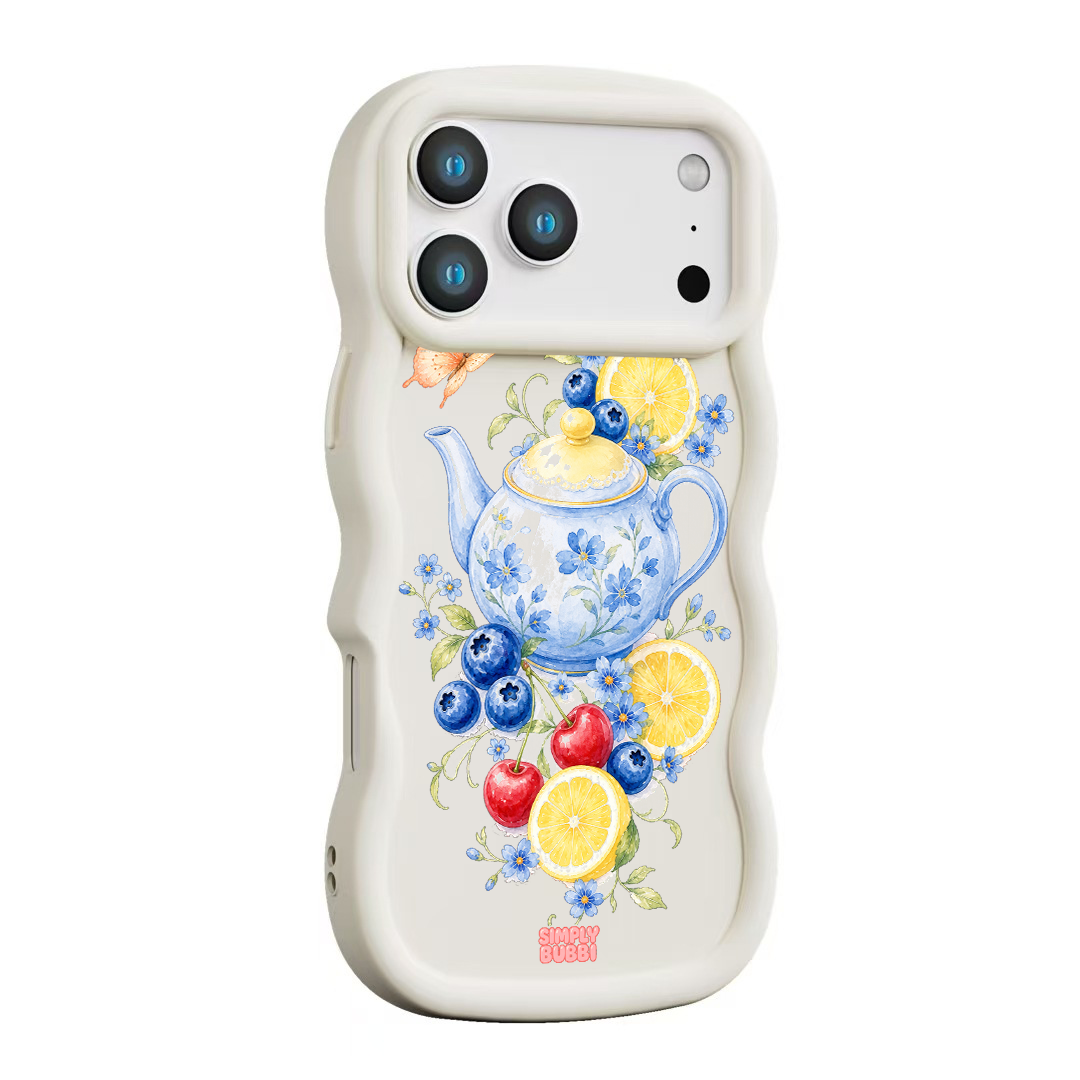 Blueberry Lemon Tea Wavy iPhone Case – product view 11