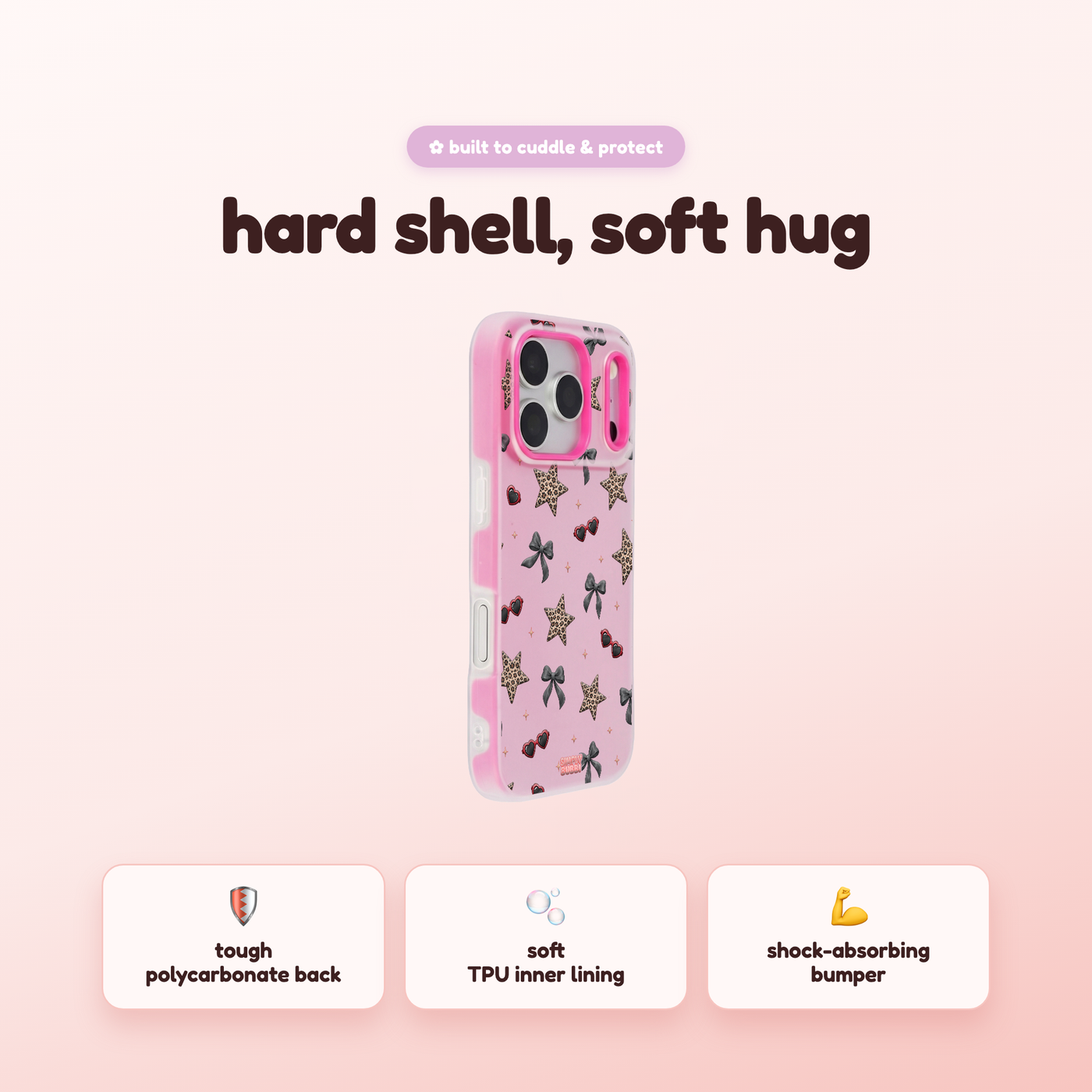 Leopard Star Bow Repeat Pop iPhone Case