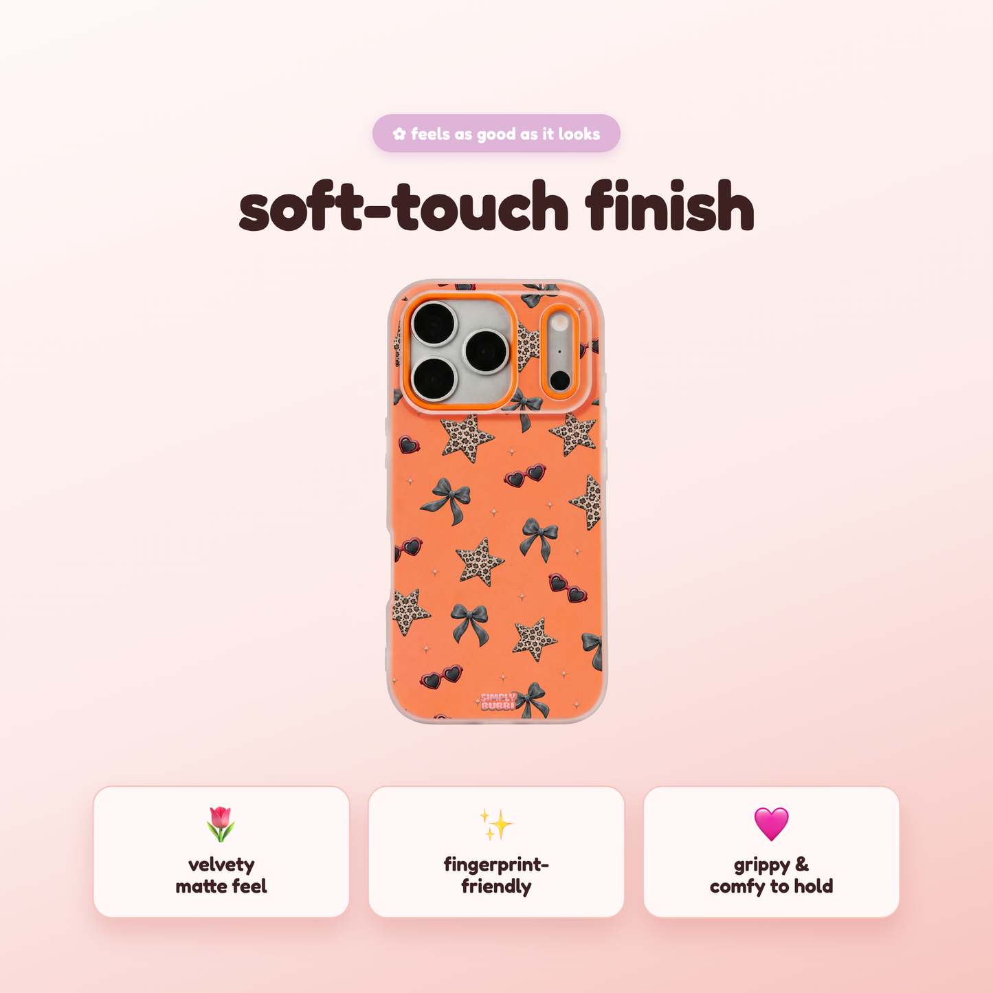Leopard Star Bow Repeat Pop iPhone Case – product view 5