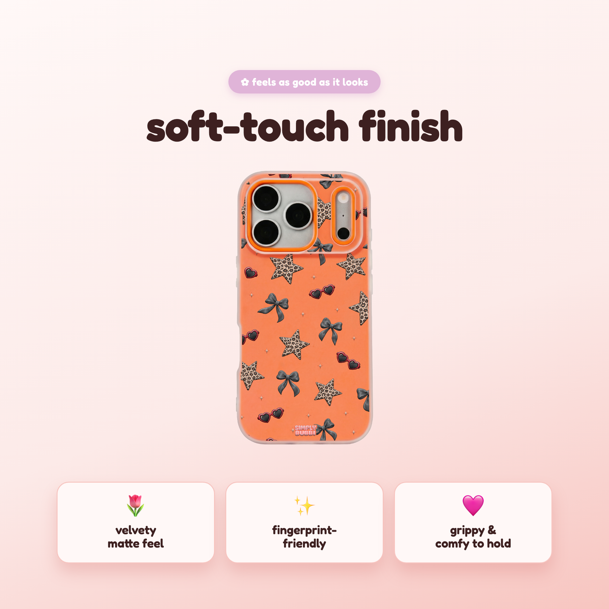 Leopard Star Bow Repeat Pop iPhone Case – product view 5