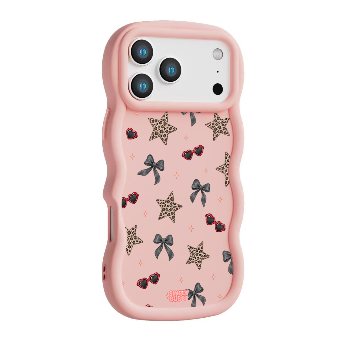 Leopard Star Bow Repeat Wavy iPhone Case – product view 9