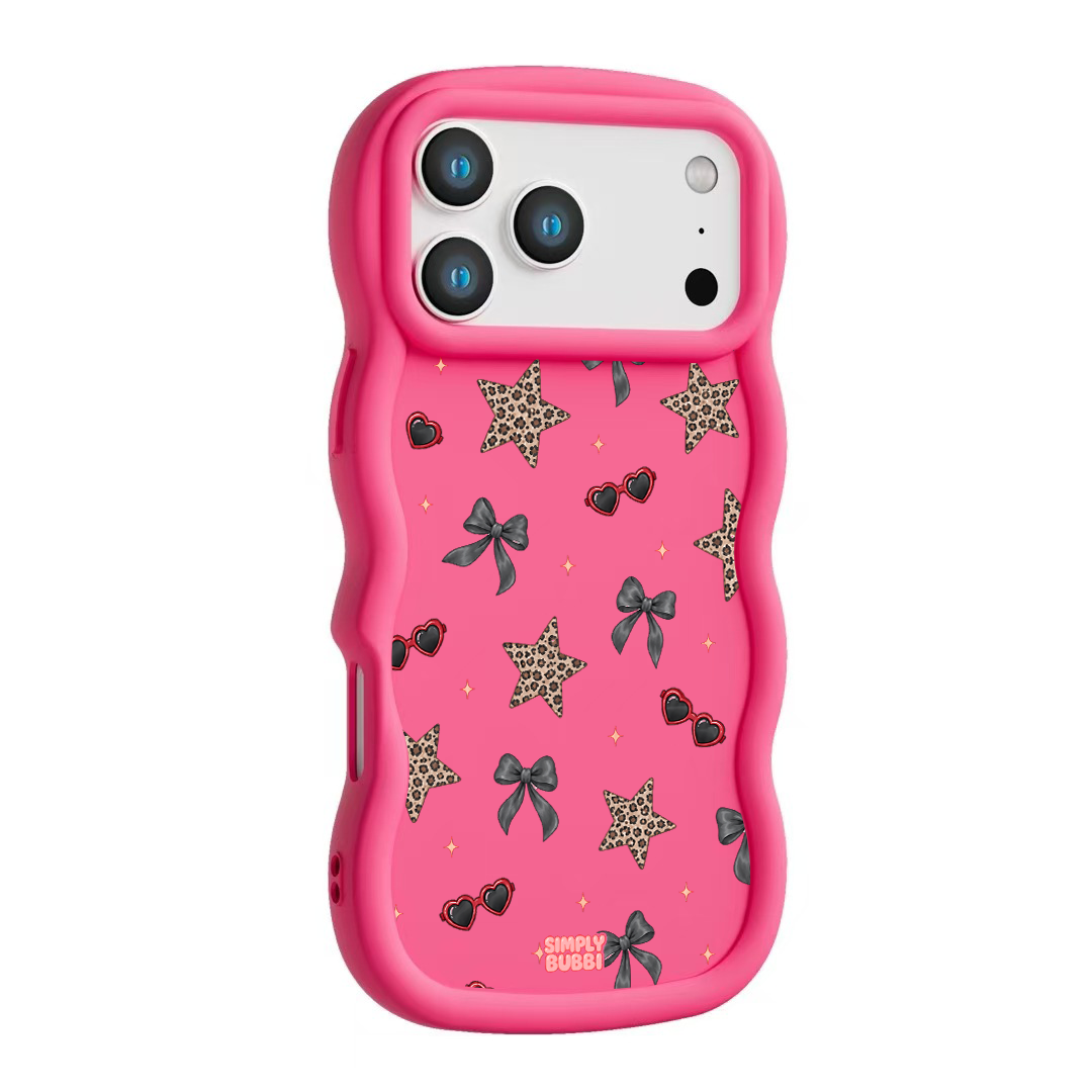 Leopard Star Bow Repeat Wavy iPhone Case – product view 10