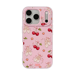 Cherry Ballet Coquette Repeat Pop iPhone Case – Blush