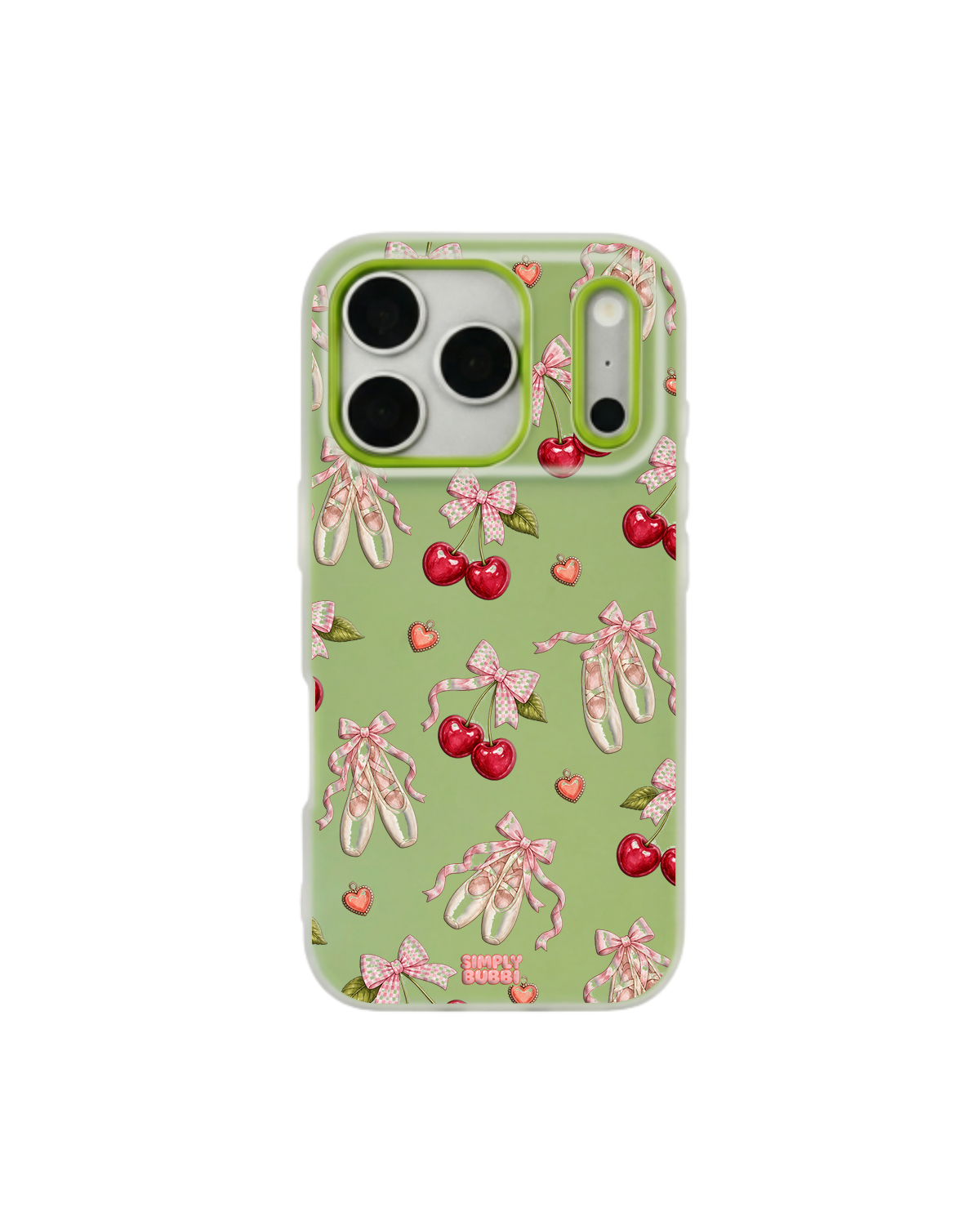 Cherry Ballet Coquette Repeat Pop iPhone Case