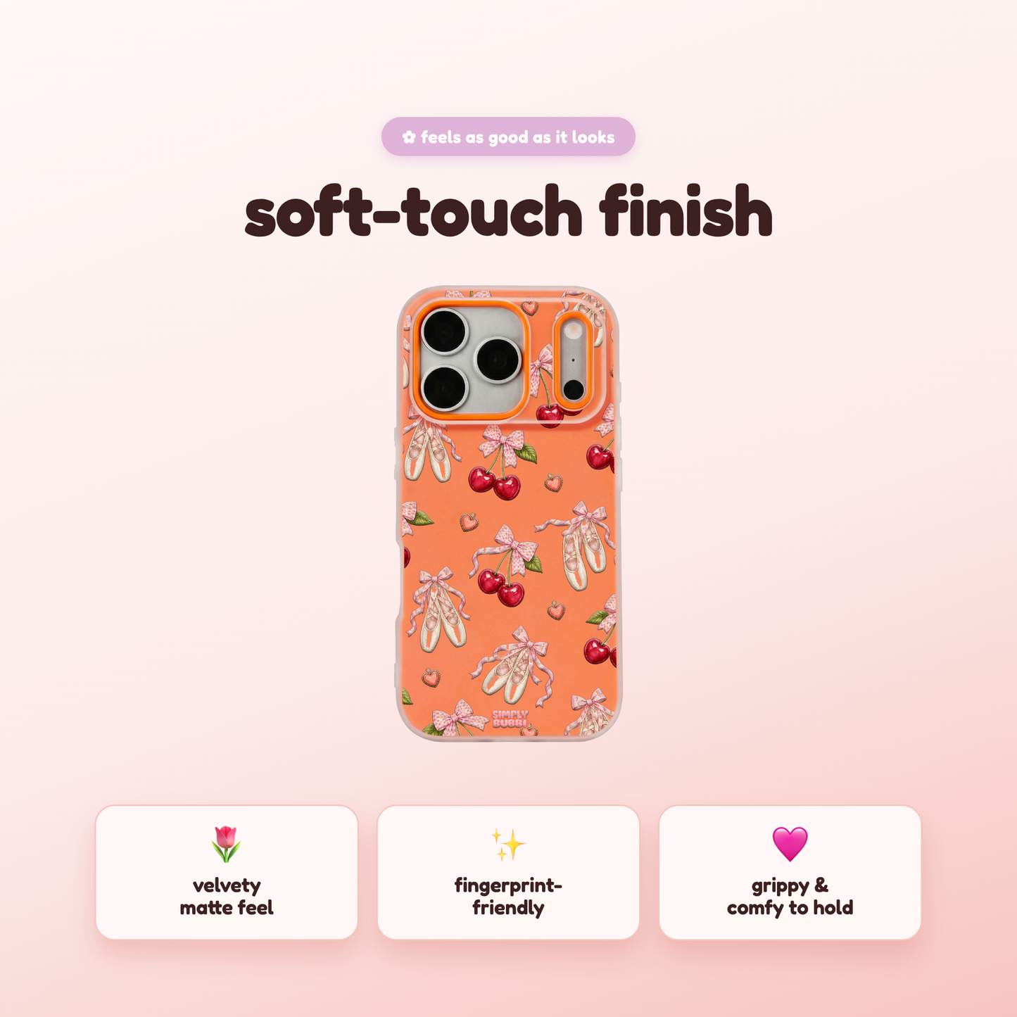 Cherry Ballet Coquette Repeat Pop iPhone Case – product view 5