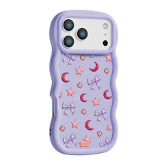 Lilac Celestial Bow Repeat Wavy iPhone Case – Lilac
