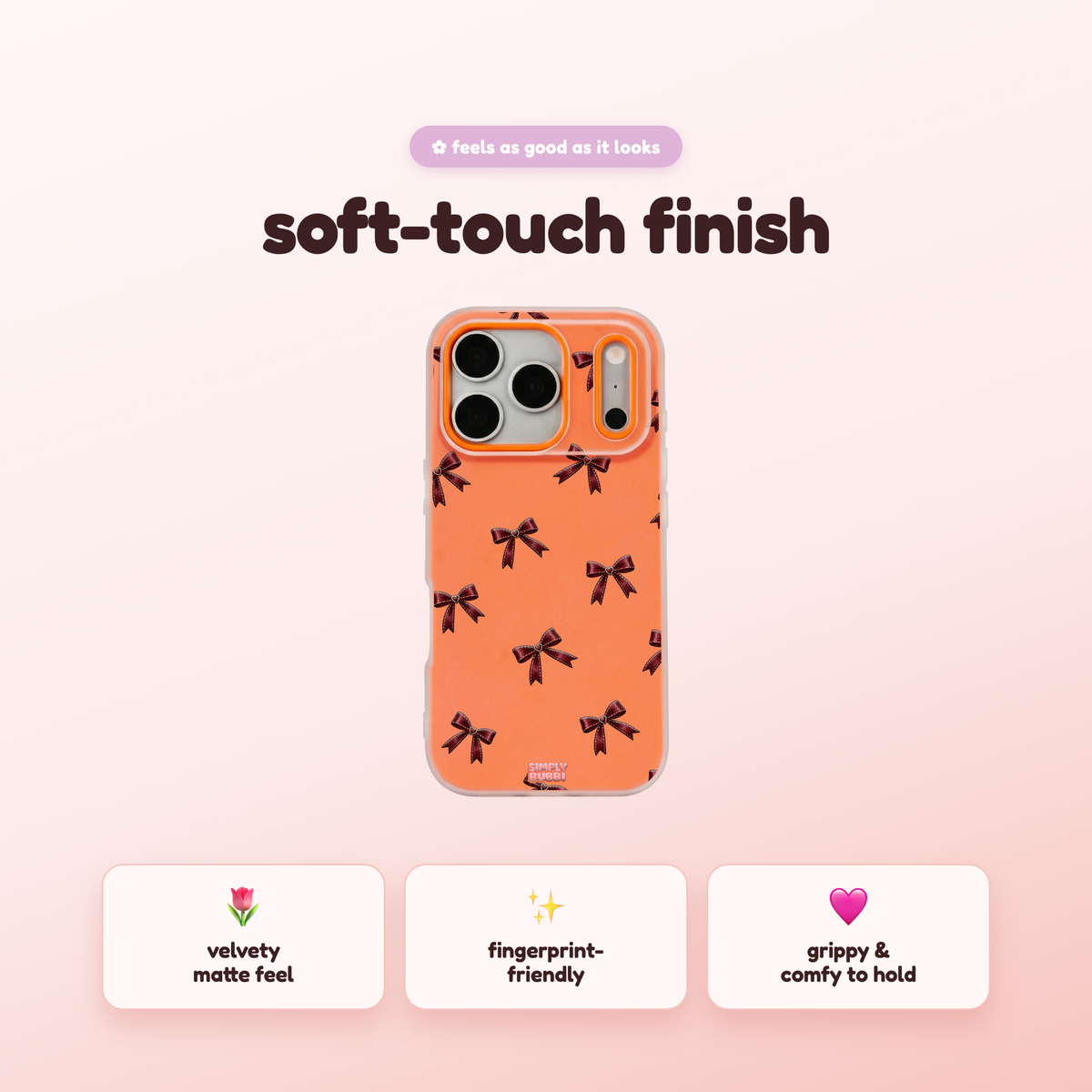 Merlot Hearts Pop iPhone Case – product view 5