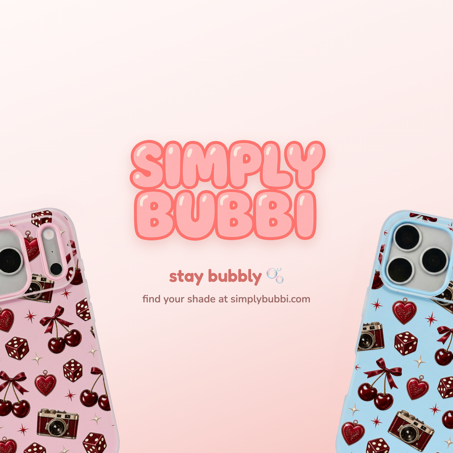 Oxblood Retro Charm Repeat Pop iPhone Case – product view 6