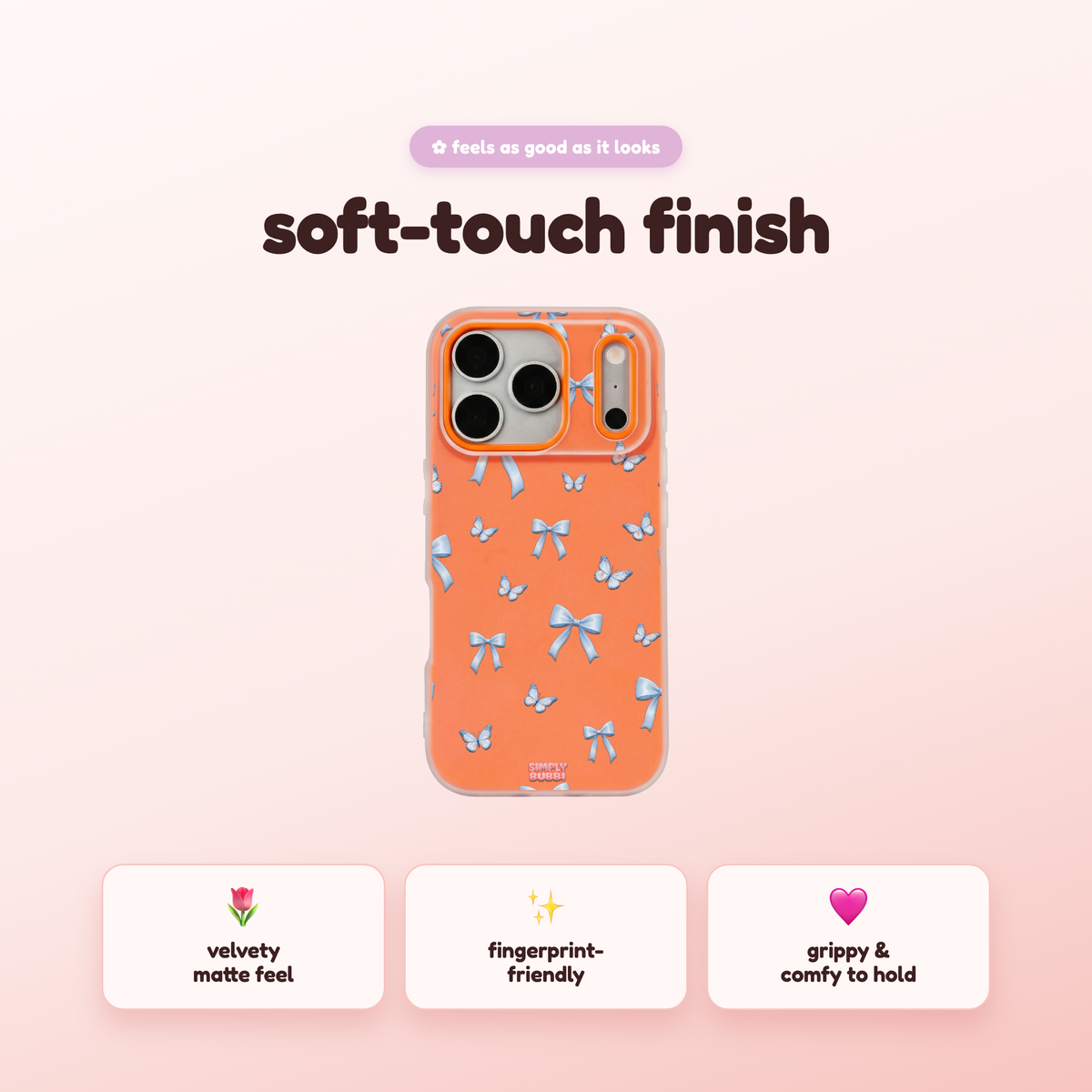 Blue Butterfly Pop iPhone Case – product view 5