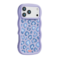 Denim Blue Rosette Repeat Wavy iPhone Case – Lilac