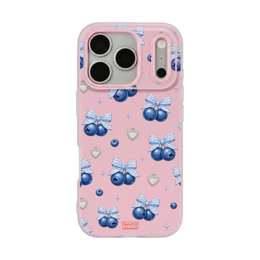 Blueberry Gingham Coquette Pop iPhone Case – Blush color