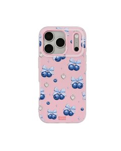 Blueberry Gingham Coquette Pop iPhone Case – Pink