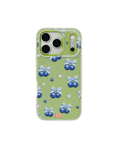 Blueberry Gingham Coquette Pop iPhone Case – Lime