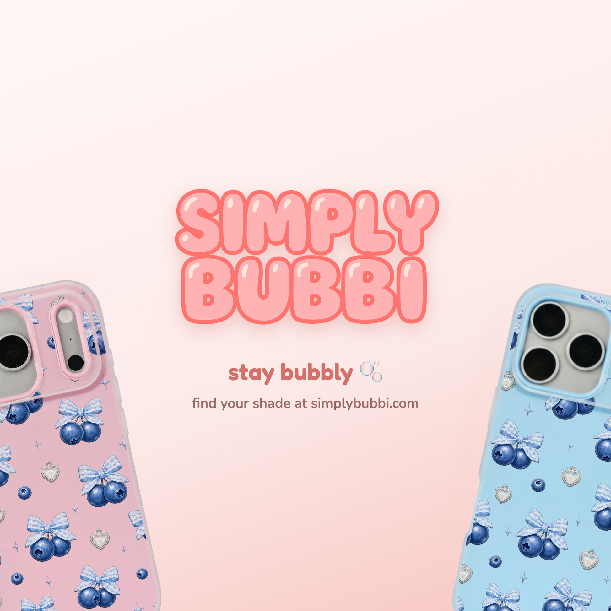 Blueberry Gingham Coquette Pop iPhone Case – product view 6