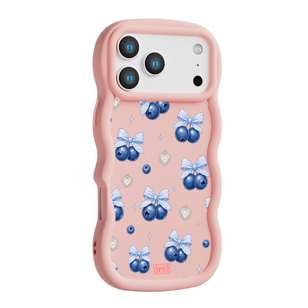Blueberry Gingham Coquette Wavy iPhone Case – product view 9