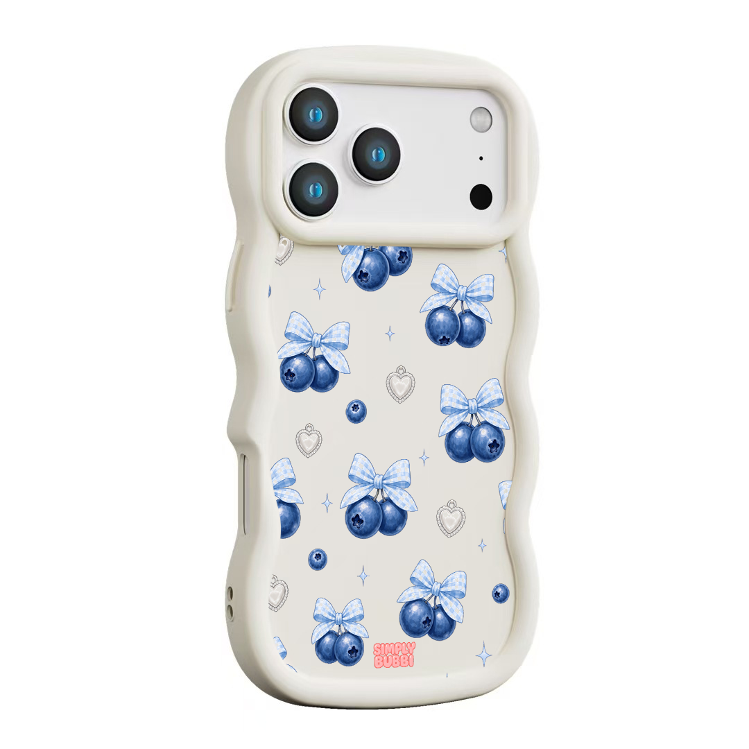 Blueberry Gingham Coquette Wavy iPhone Case – product view 11